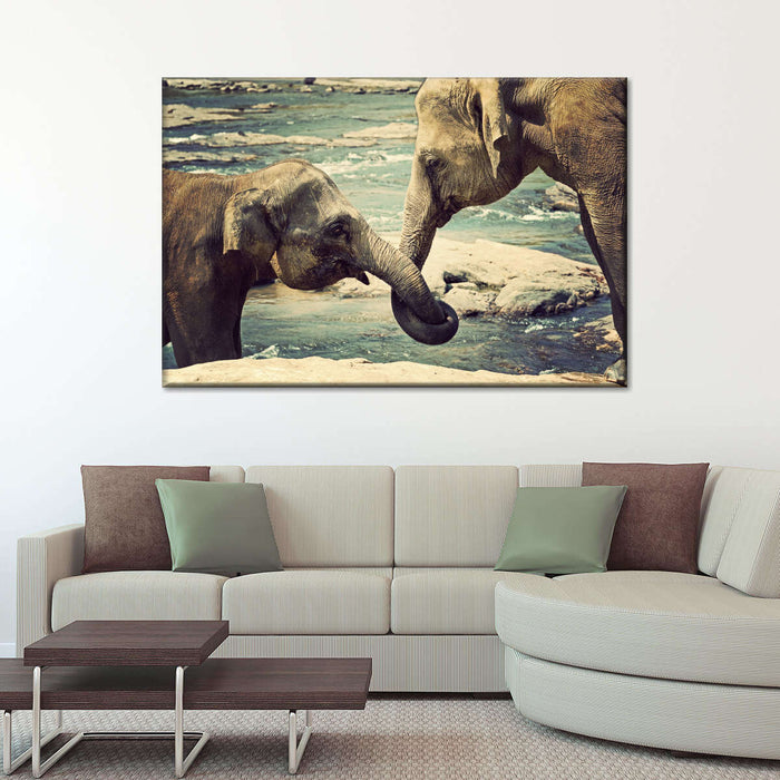 ElephantStock Asian Elephants Wall Art