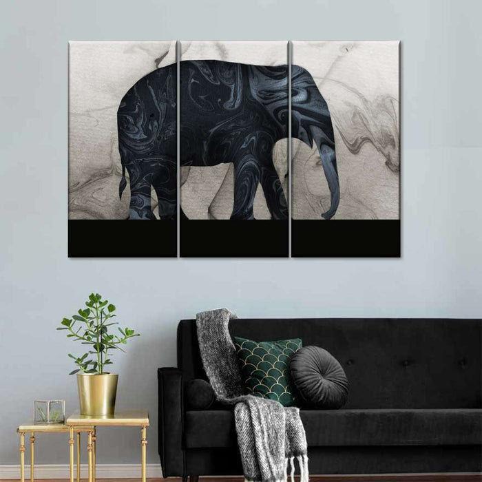 ElephantStock Abstract Elephant Silhouette Wall Art