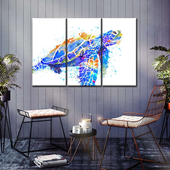 ElephantStock Sea Turtle Watercolor Wall Art