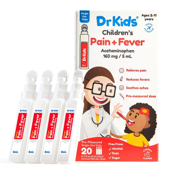 DrKids Childrens Pain + Fever Single Dose Vials