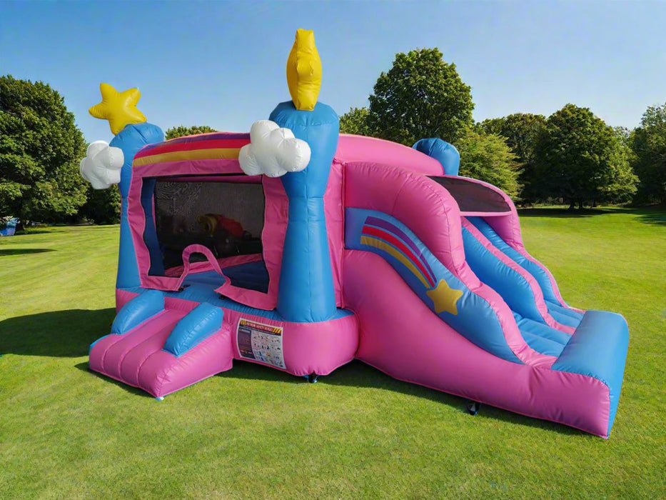 HullaBalloo Mini Enchanted Bounce House Slide