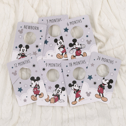 Disney Mickey Mouse Nursery Baby Closet Dividers - Set of 7 Newborn to 24 Months