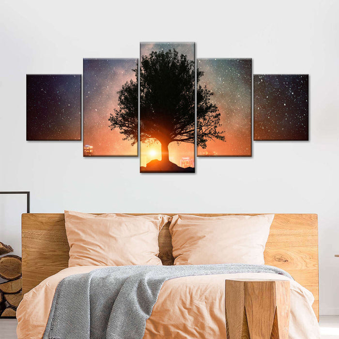 ElephantStock Starry Tree Wall Art