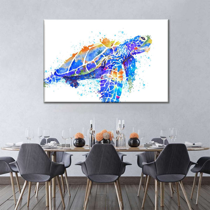 ElephantStock Sea Turtle Watercolor Wall Art