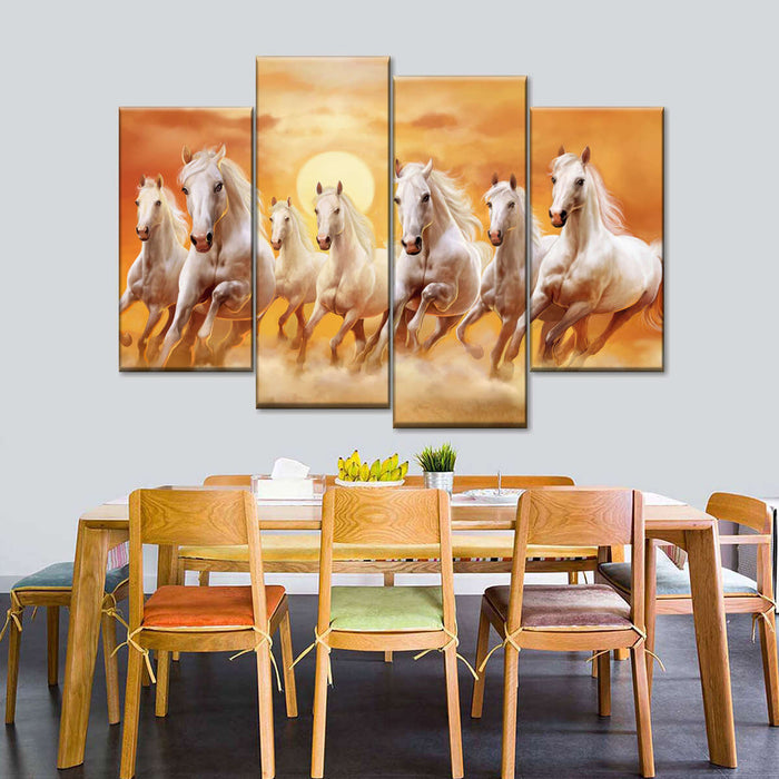 ElephantStock Seven Running Horses Wall Art