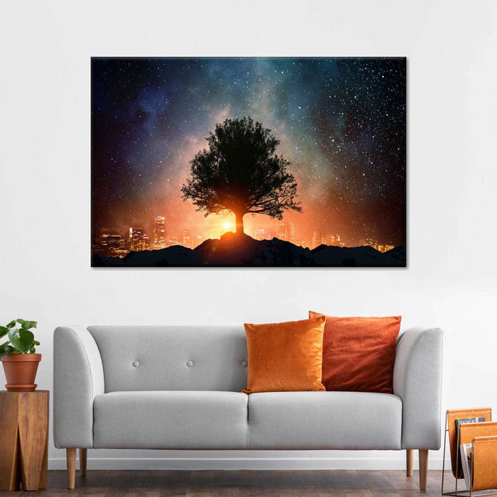 ElephantStock Starry Tree Wall Art