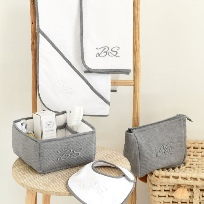 Bebe Sweeny MON BEAU TROUSSEAU | Grey Wash Bag (25cm)