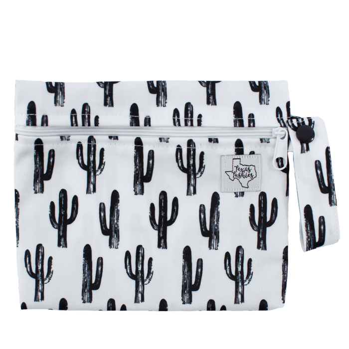 Texas Tushies Monochrome Cacti - Mini Wet Bag