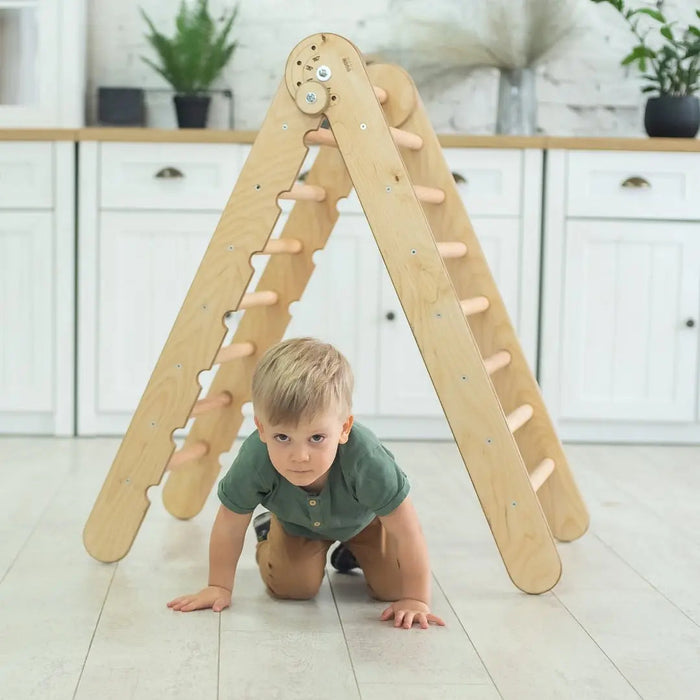 Goodevas Montessori Triangle Ladder - Handmade Climber for Kids 1-7 y.o.