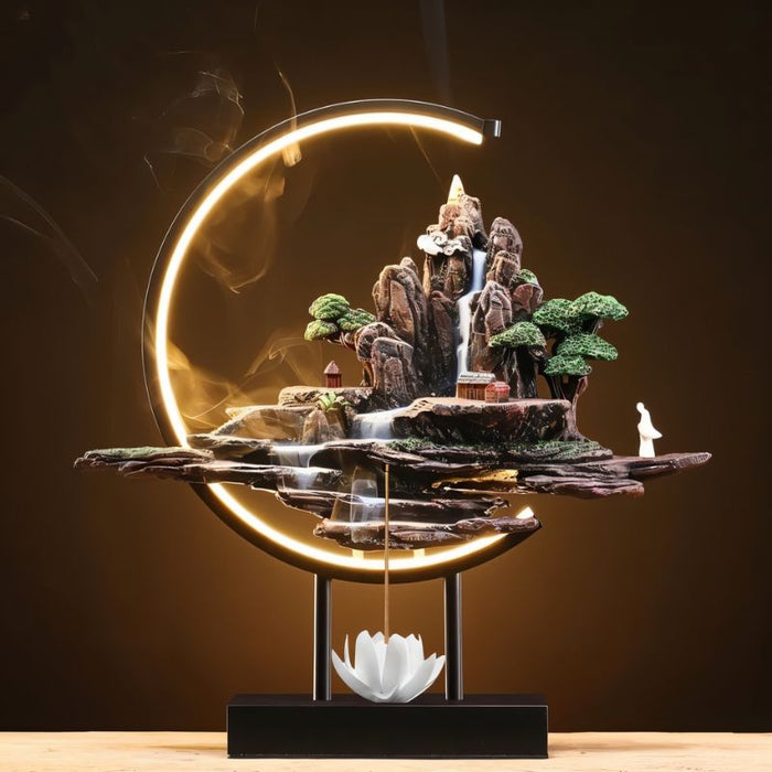 Residence Supply Moonlit Incense Burner Table Lamp