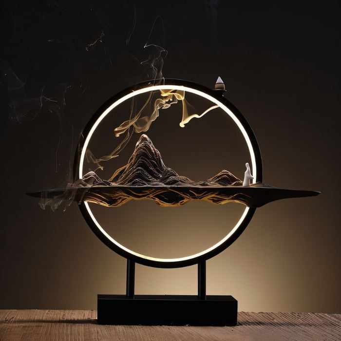 Residence Supply Moonlit Incense Burner Table Lamp