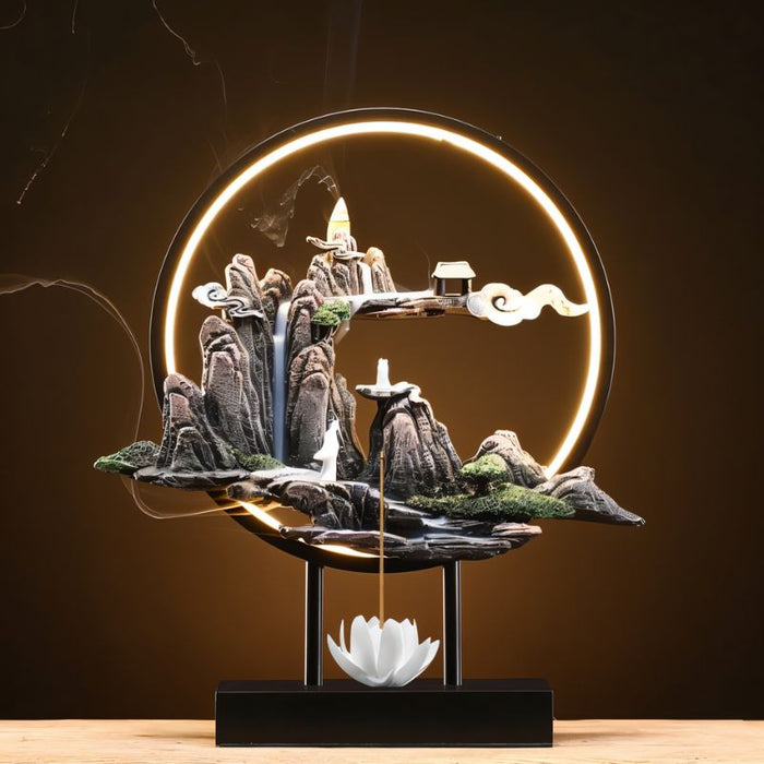 Residence Supply Moonlit Incense Burner Table Lamp