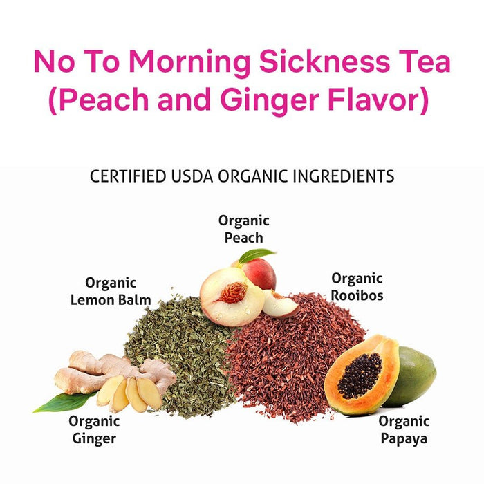 Secrets Of Tea Morning Sickness Tea - Peach and Ginger: 40 Cups