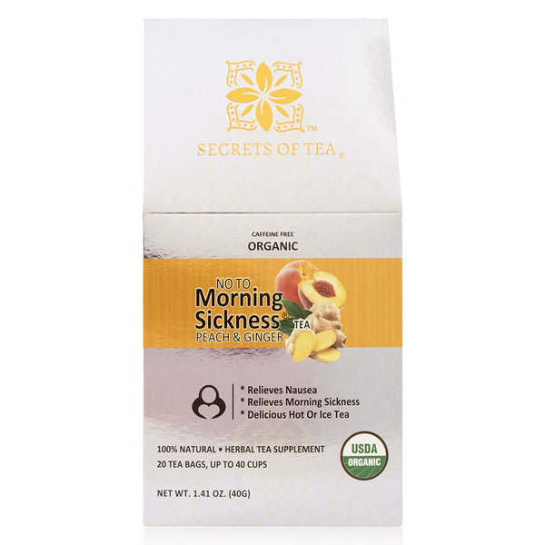 Secrets Of Tea Morning Sickness Tea - Peach and Ginger: 40 Cups