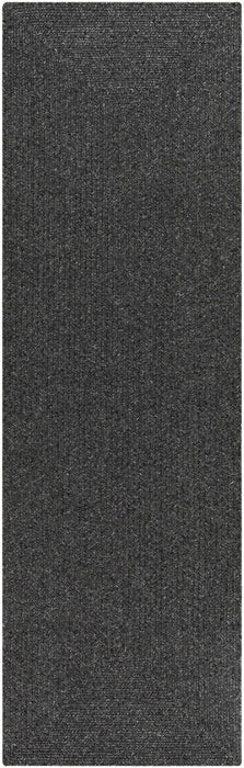 Hauteloom Black Braided Faux Jute Rug