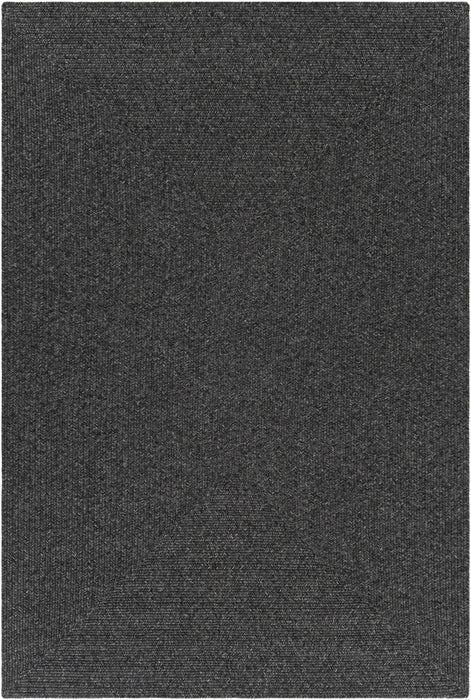 Hauteloom Black Braided Faux Jute Rug