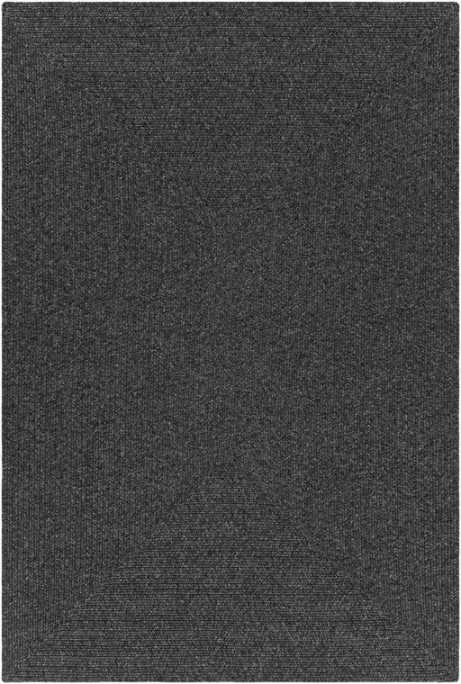 Hauteloom Black Braided Faux Jute Rug