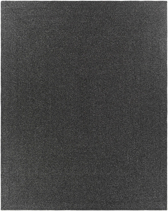 Hauteloom Black Braided Faux Jute Rug