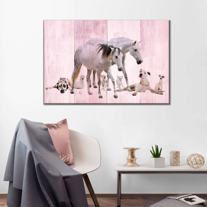 ElephantStock Dogs And Horses Wall Art