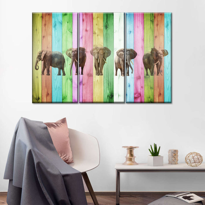 ElephantStock Color Stripe Elephants