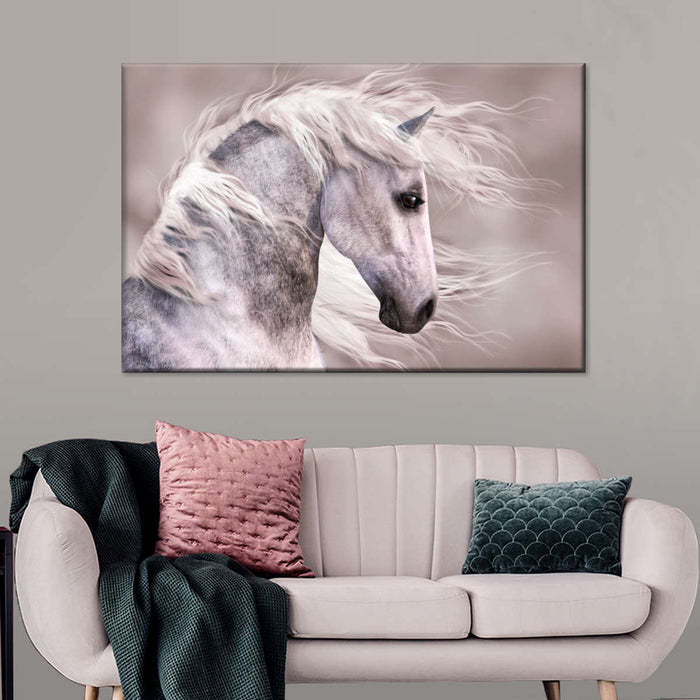 ElephantStock Arabian Dapple Grey Horse Wall Art