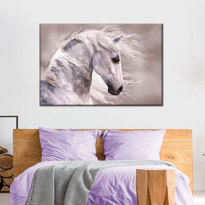 ElephantStock Arabian Dapple Grey Horse Wall Art