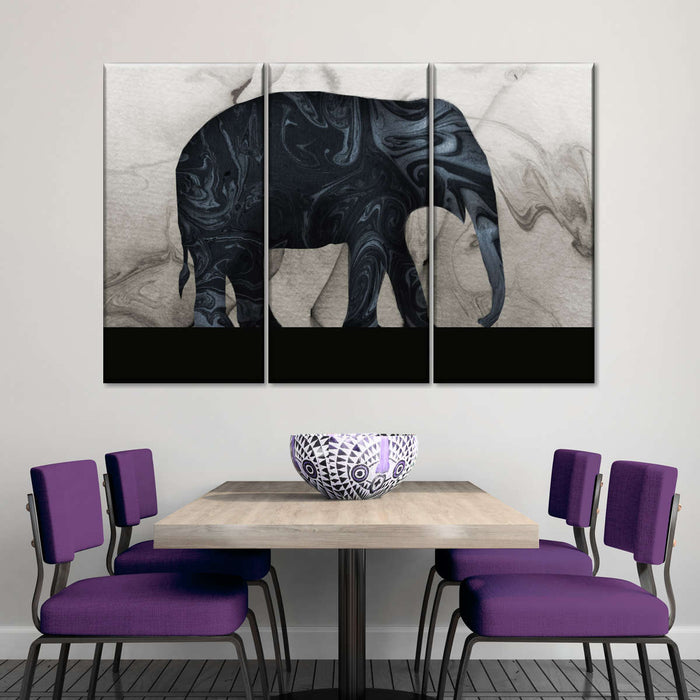 ElephantStock Abstract Elephant Silhouette Wall Art