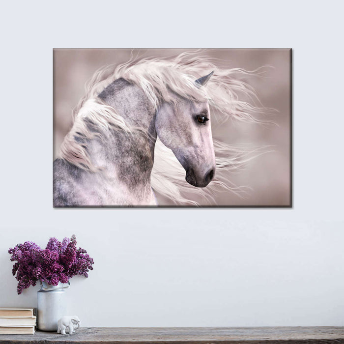 ElephantStock Arabian Dapple Grey Horse Wall Art