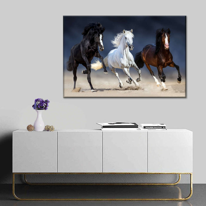 ElephantStock Wild Colorful Horses Wall Art