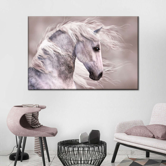 ElephantStock Arabian Dapple Grey Horse Wall Art