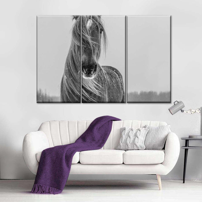 ElephantStock Winter Horse Wall Art