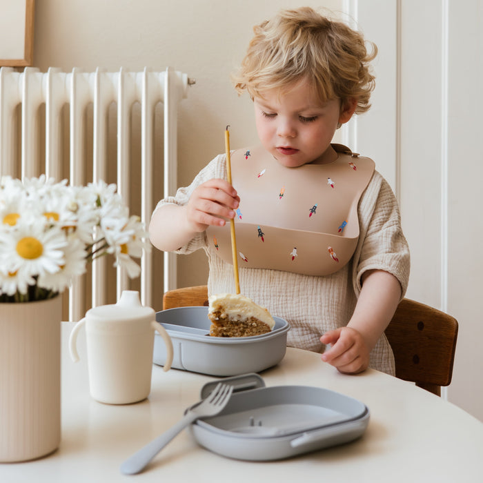 Mushie Dinnerware Fork and Spoon Set