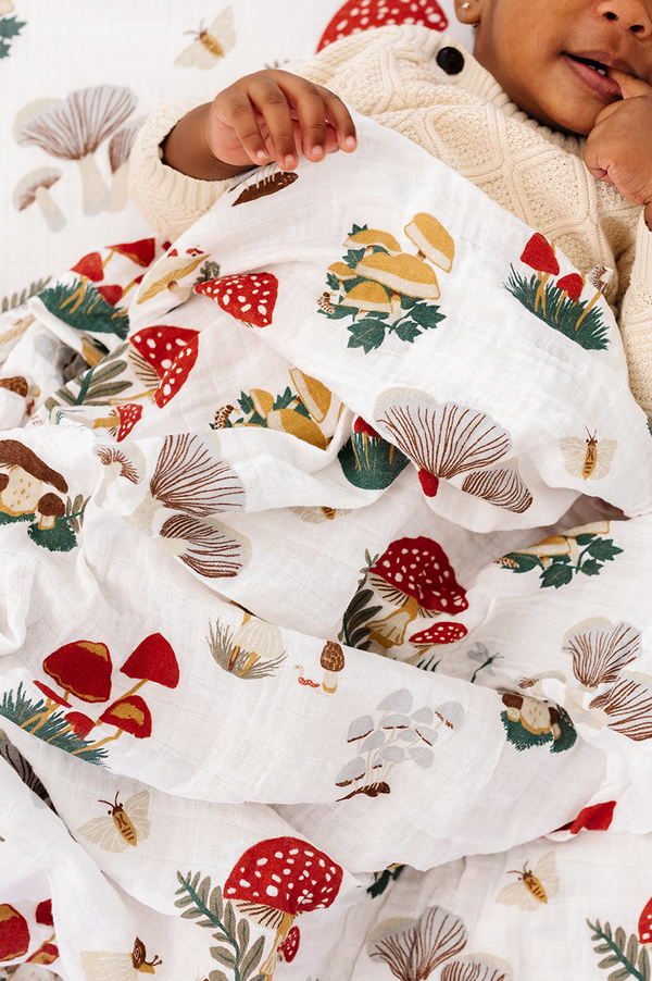 Clementine Kids Mushroom Swaddle