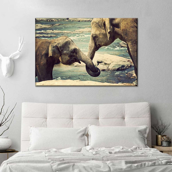 ElephantStock Asian Elephants Wall Art