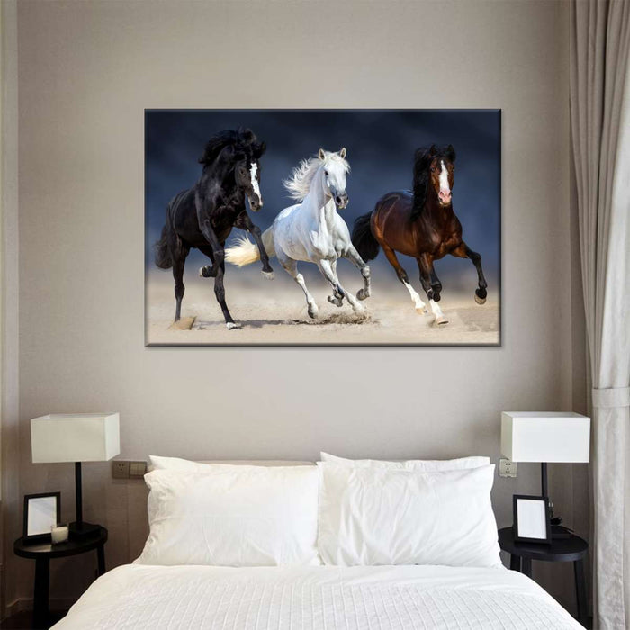 ElephantStock Wild Colorful Horses Wall Art