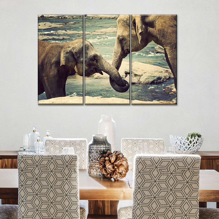 ElephantStock Asian Elephants Wall Art