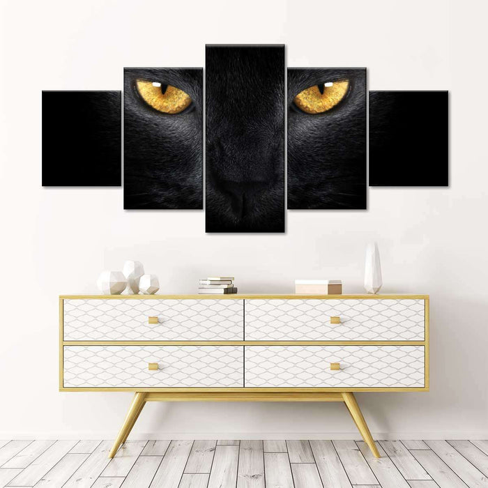 ElephantStock Yellow Eyed Cat Wall Art