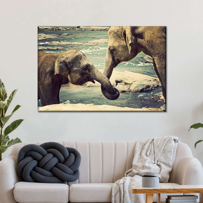 ElephantStock Asian Elephants Wall Art