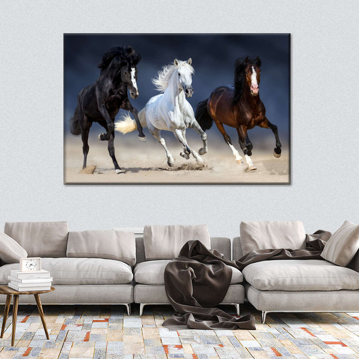 ElephantStock Wild Colorful Horses Wall Art