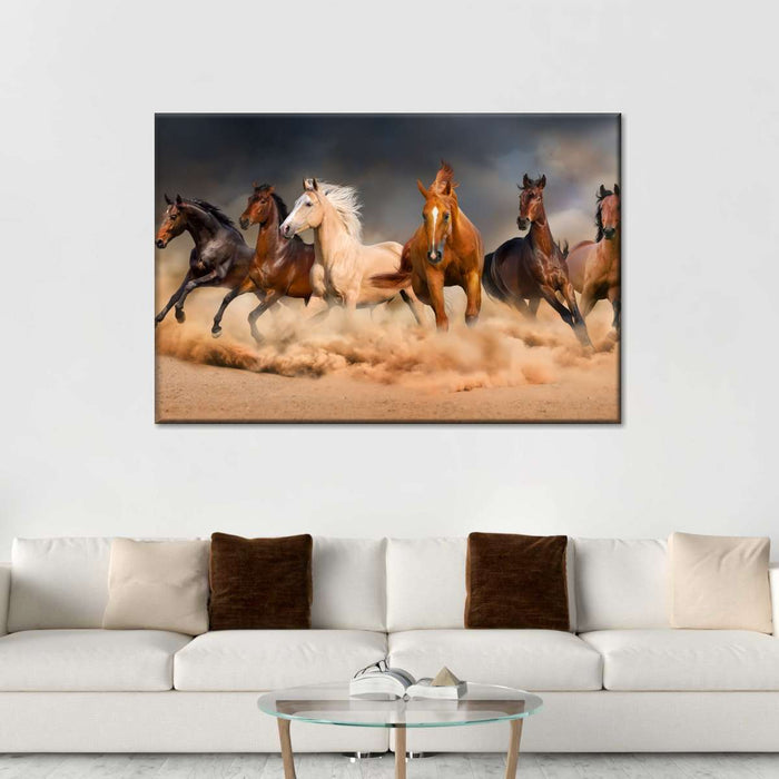 ElephantStock Desert Roaming Horses Wall Art