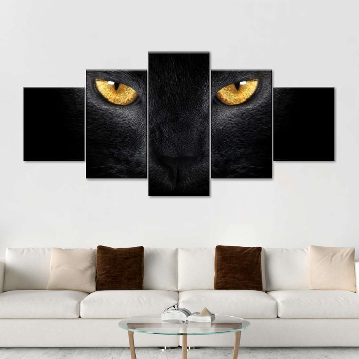 ElephantStock Yellow Eyed Cat Wall Art