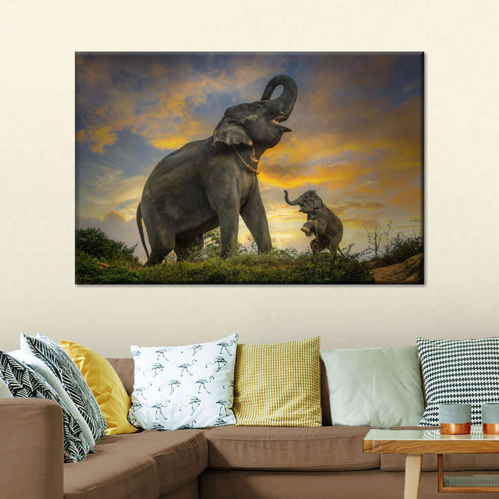 ElephantStock Elephant Herd Call Wall Art