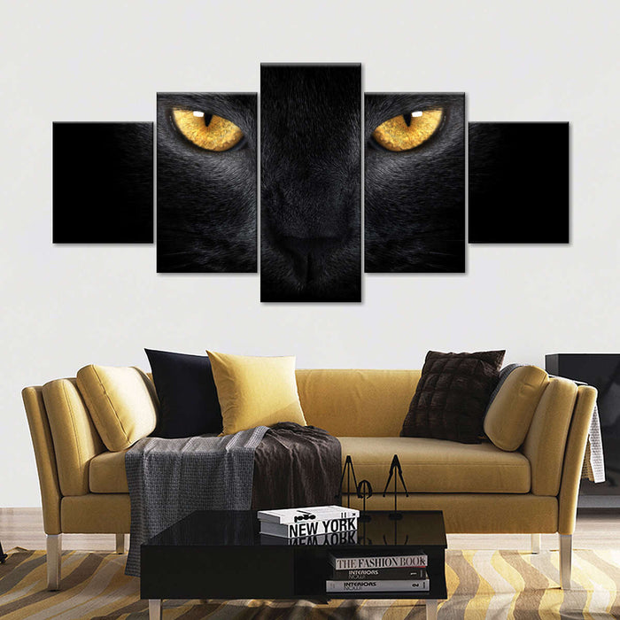 ElephantStock Yellow Eyed Cat Wall Art