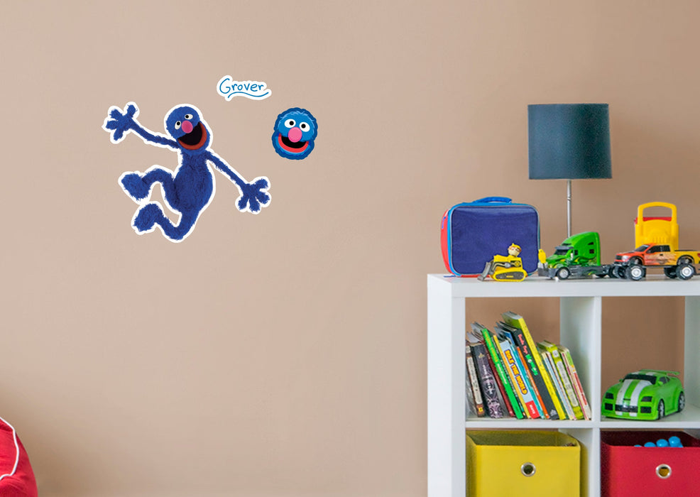 Fathead Grover RealBig - Officially Licensed Sesame Street Removable Adhesive Decal