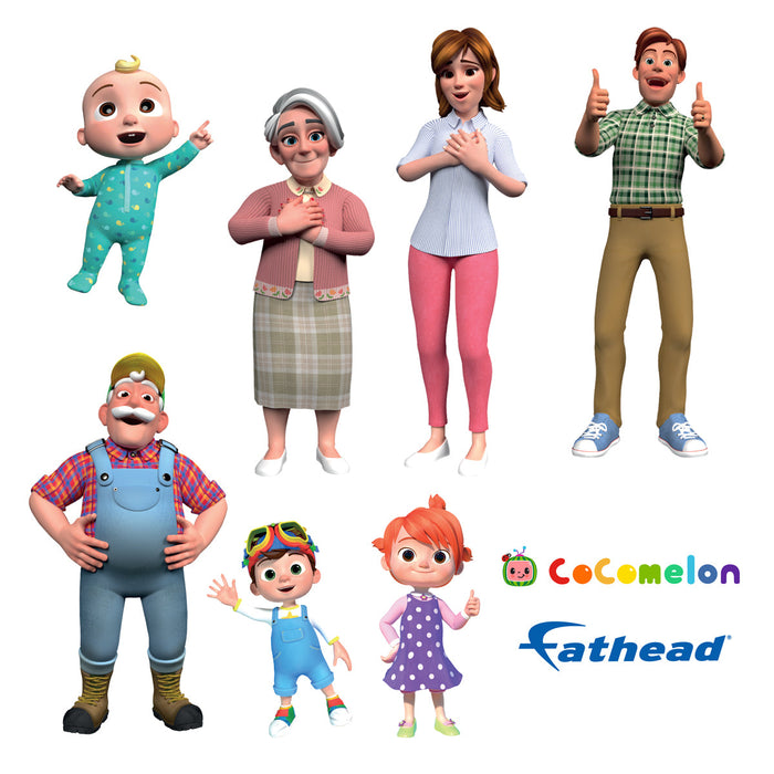 Fathead JJ & Family Collection - Officially Licensed CoComelon Removable Adhesive Decal