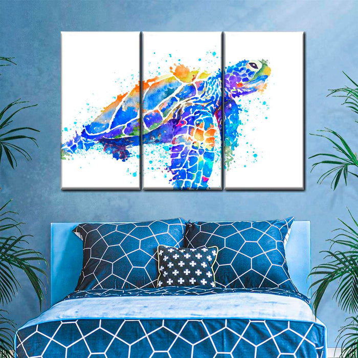 ElephantStock Sea Turtle Watercolor Wall Art