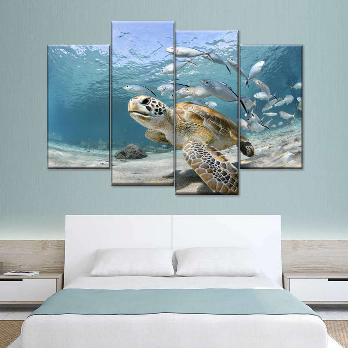 ElephantStock Curacao Fish And Turtle Wall Art