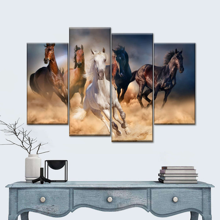 ElephantStock Running Herd Of Horses Wall Art