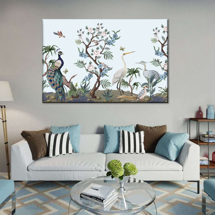 ElephantStock Chinoiserie Style Birds Wall Art