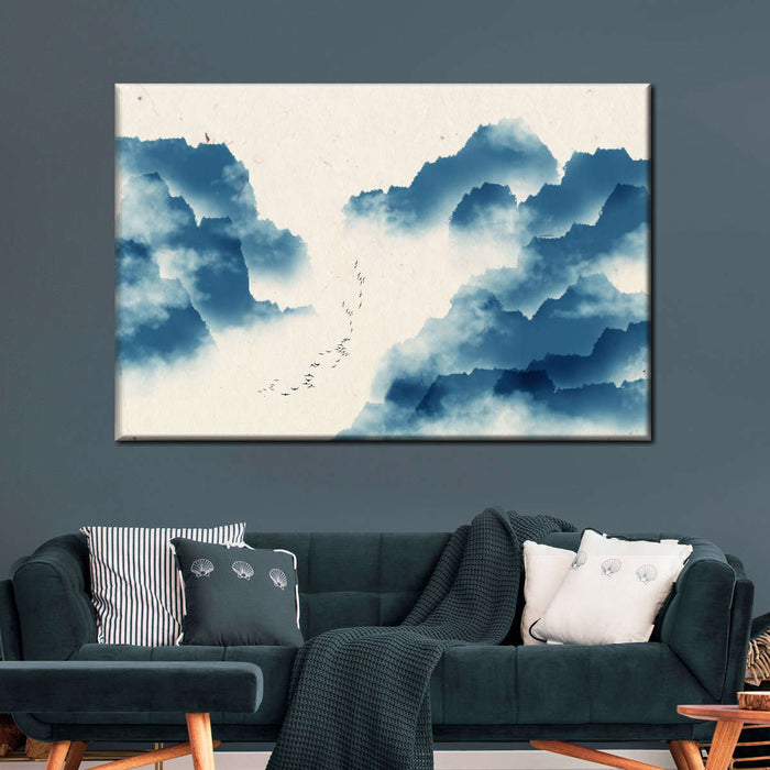 ElephantStock Abstract Chinese Scenery Wall Art